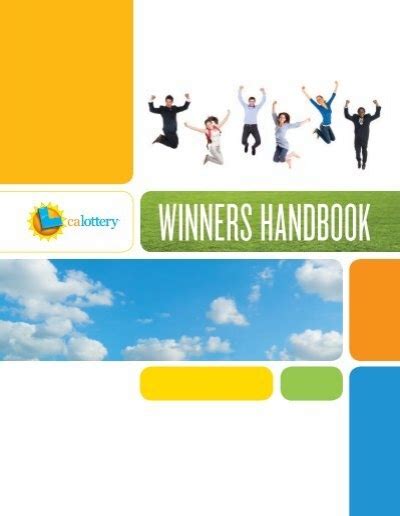 ca lottery winners handbook